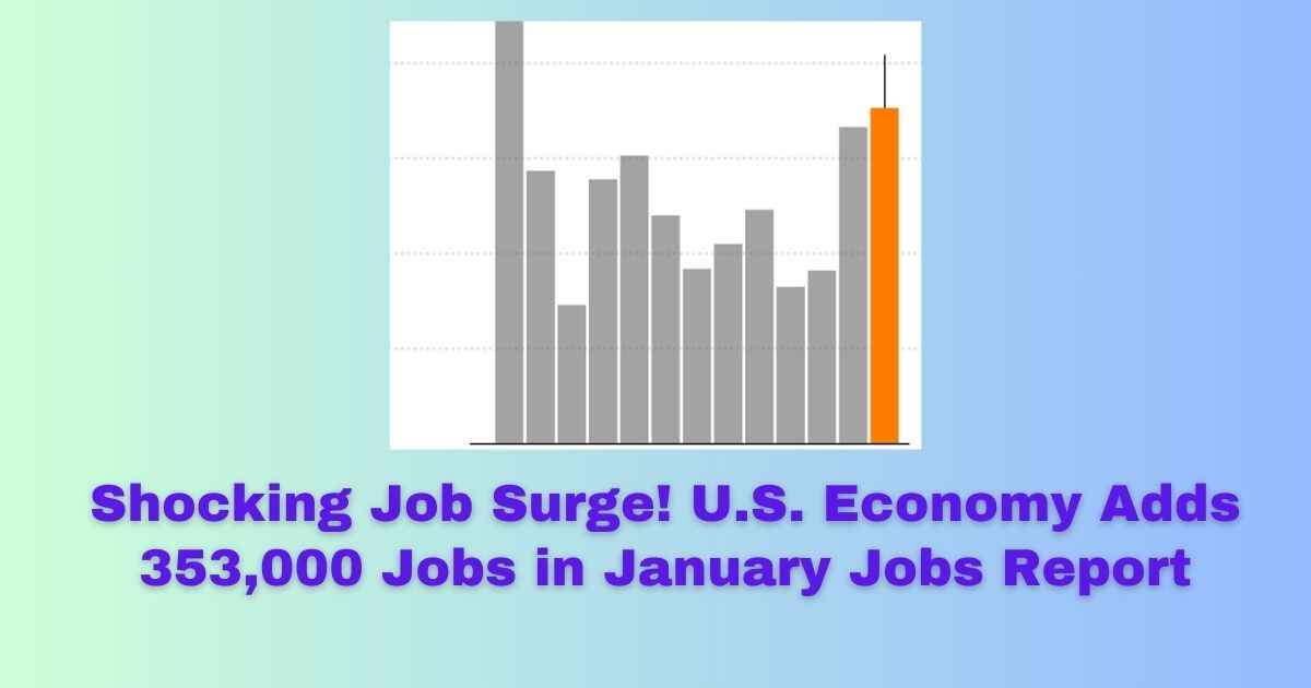 Shocking Job Surge! U.S. Economy Adds 353,000 Jobs in January